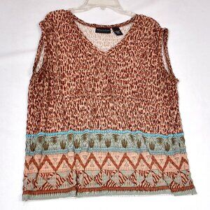 Good Clothes Collection Women's Leopard Print Blouse Size Large